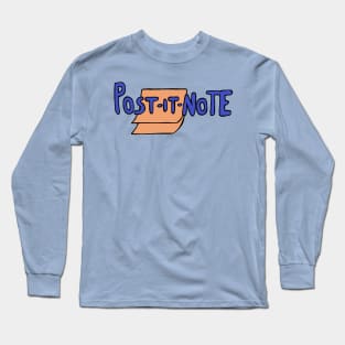 Post-It Note Shirt For Jitka Long Sleeve T-Shirt